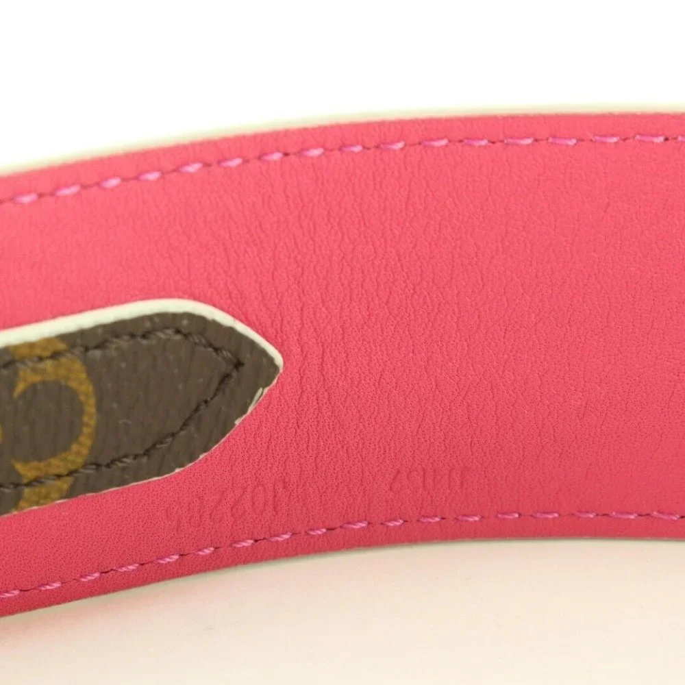 Louis Vuitton Monogram x Fuchsia Reversible Guitar Strap Shoulder 1LK0216